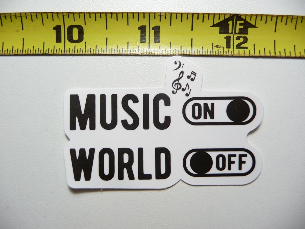 Music Band Notes Sticker Decal for Musicians and Fans