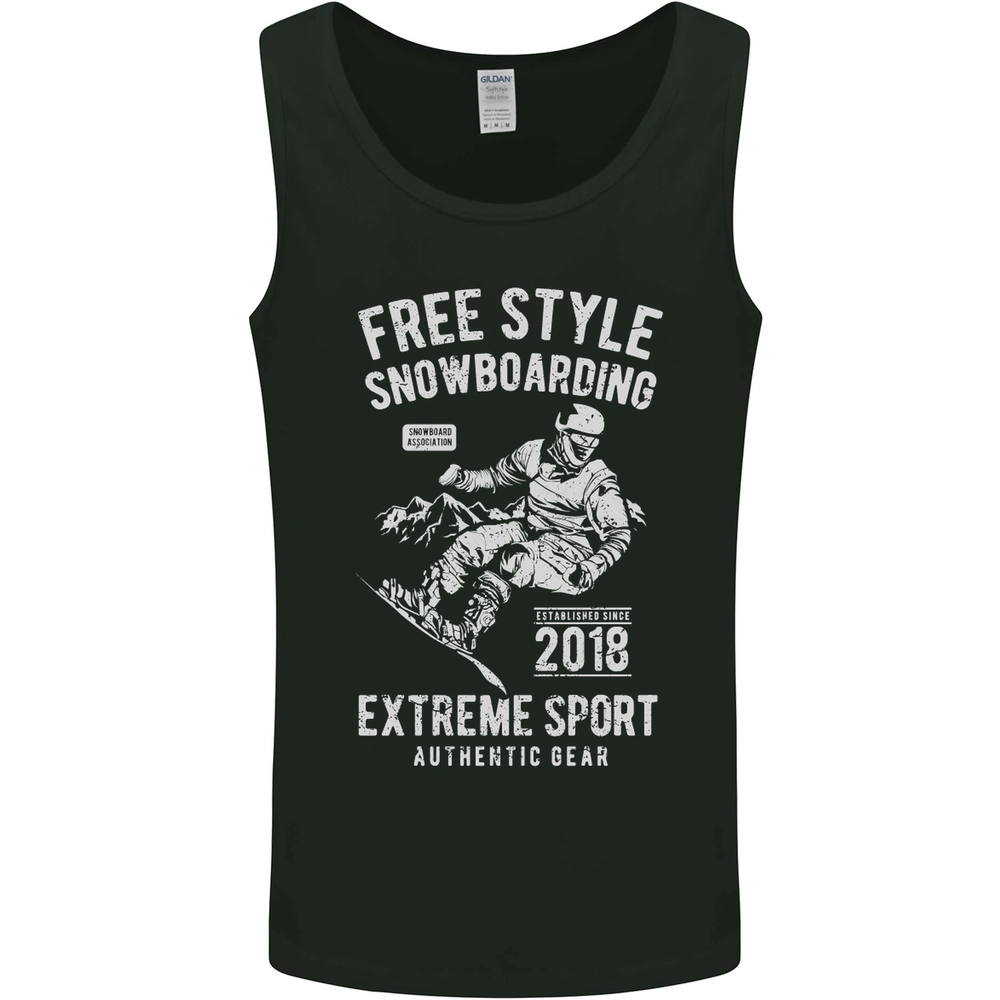 Freestyling Snowboarding Snowboard Mens Vest Tank Top