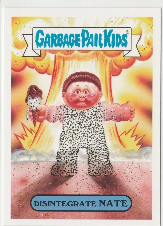 Disintegrate Nate #11a Garbage Pail Kids GPK 2017 Adam-geddon Series Card
