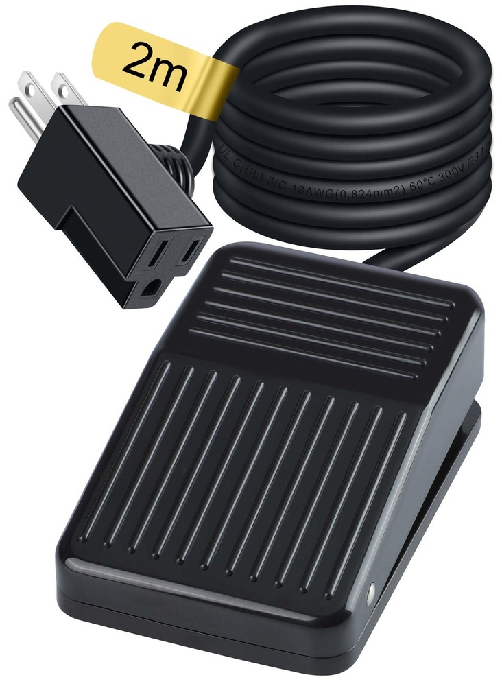 Foot Operated On/Off Power Pedal Switch for Woodworking Tools