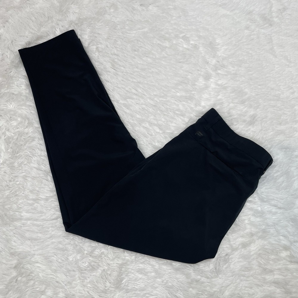 Fabletics Black Chino Golf Pants Men’s Size 34 34x29 Drawstring Zip Pockets