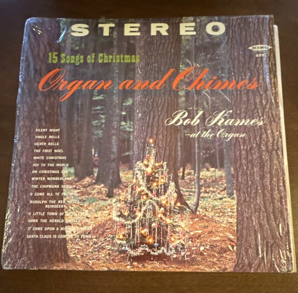 King Records Bob Kames Organ and Chimes Holiday Vinyl LP 12