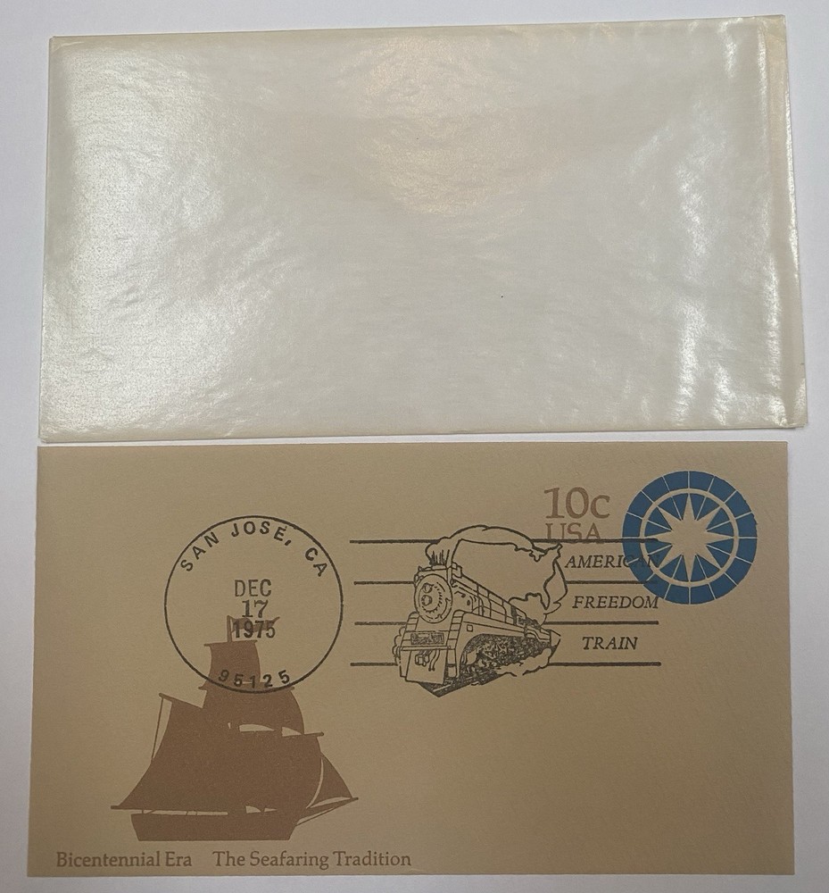 December 1975 American Freedom Train San Jose California Souvenir Envelope