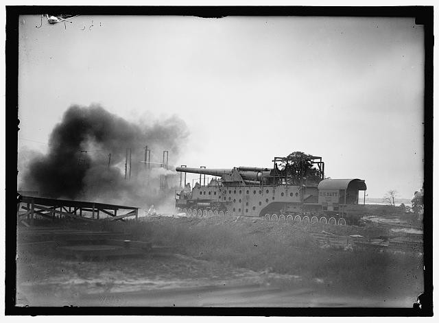 Indian Head MD Navy Proving Ground 1919 Navy Guns Firing Smoke Tank Car