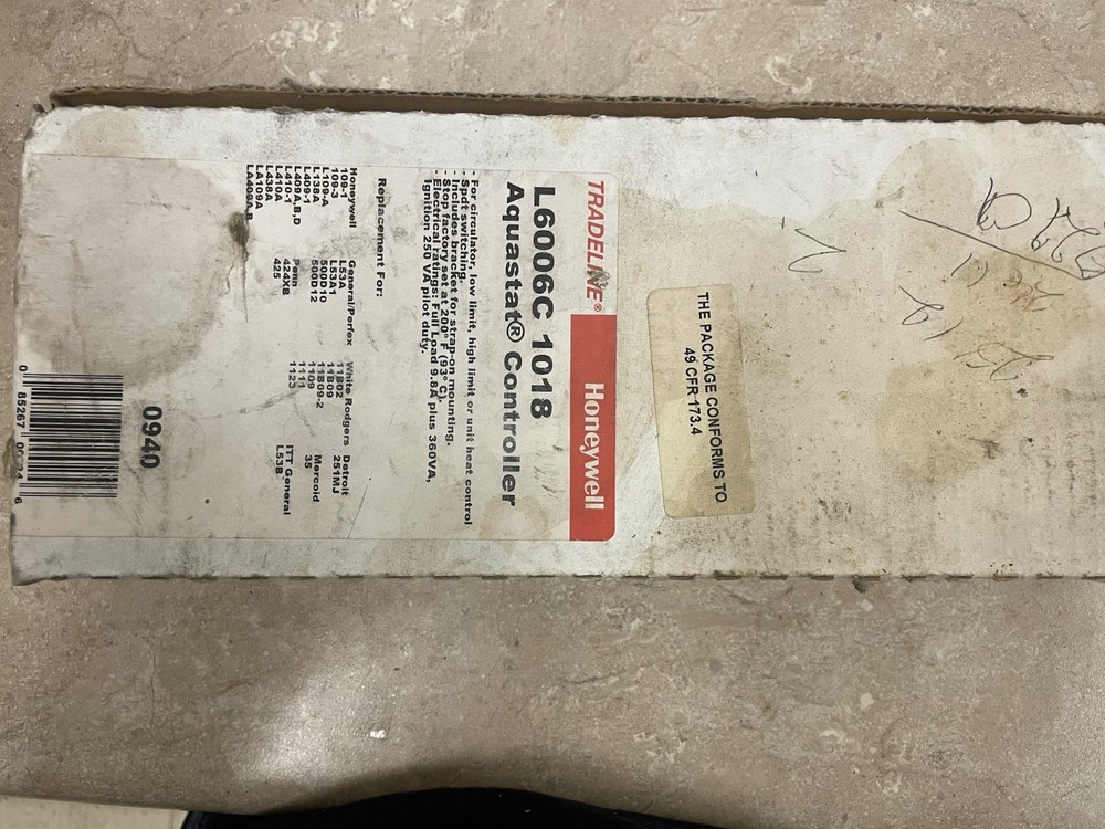 Honeywell L6006C1018 Aquastat Controller SAME DAY SHIPPING