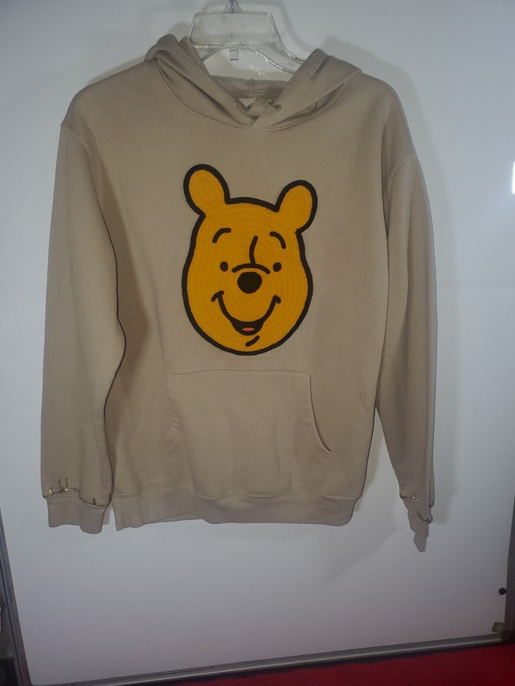 Disney Winnie The Pooh Women's Soft Long Sleeve Hoodie (Sand, L)