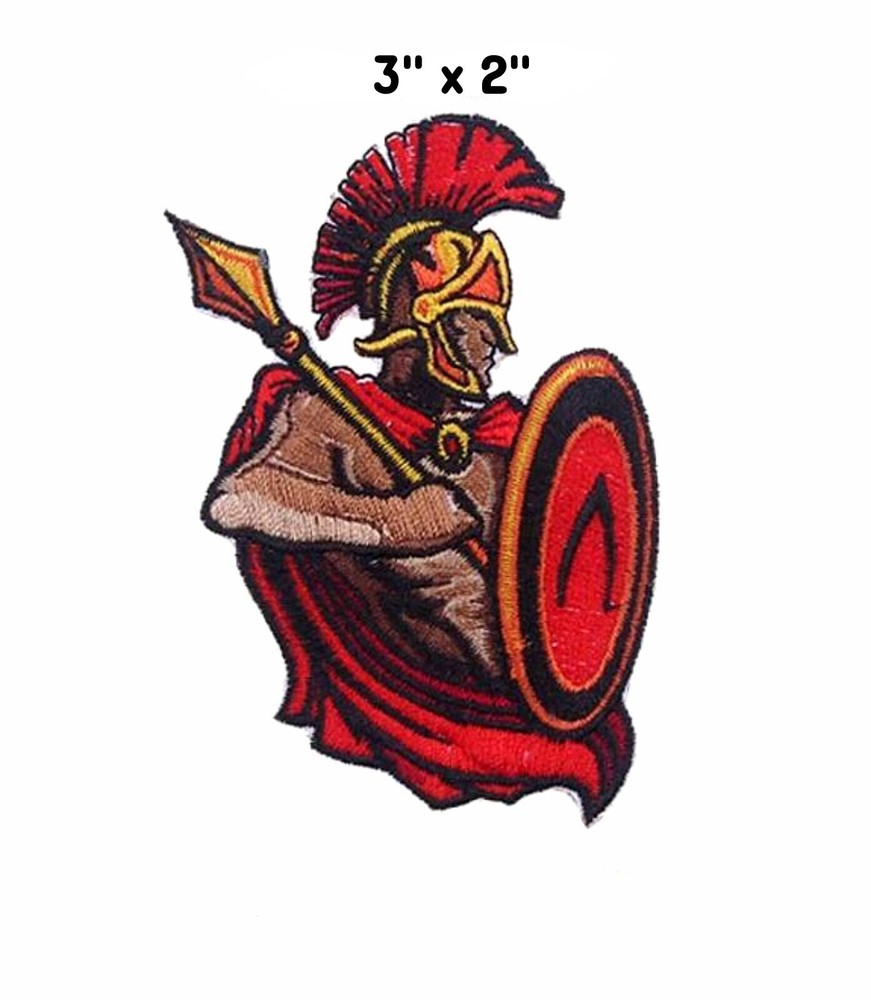 Spartan Knight Viking Medieval Warriors Embroidered Patch iron-on Applique