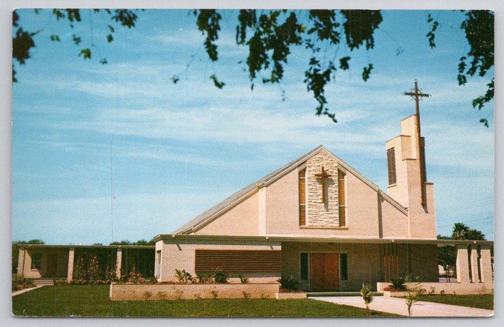 St. Pius Xth Catholic Church Weslaco Texas Chrome Postcard Don Bartels