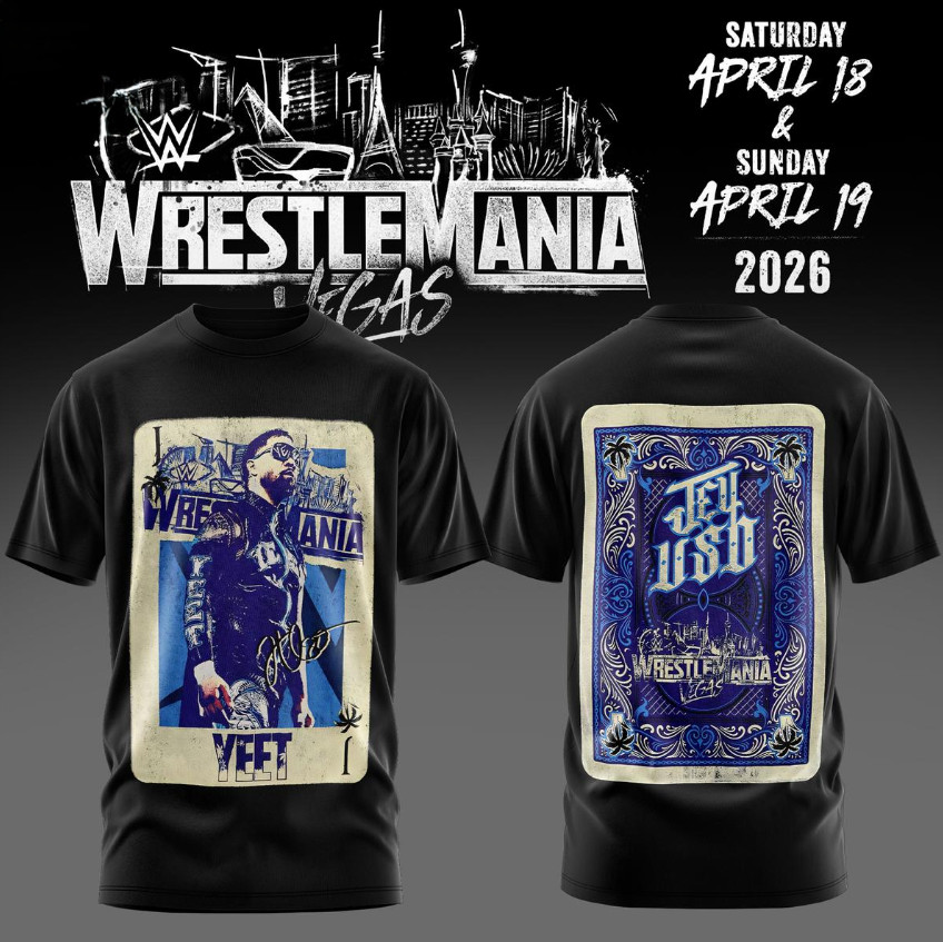 HOT NEW ITEM! WWE Wrestlemania 42 Vegas Jey Uso 2026 Shirt All Size