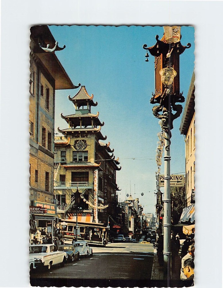 Postcard Grant Avenue Chinatown San Francisco California USA
