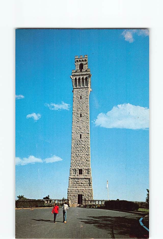 Postcard The Pilgrim Monument Provincetown Cape Cod Massachusetts USA America