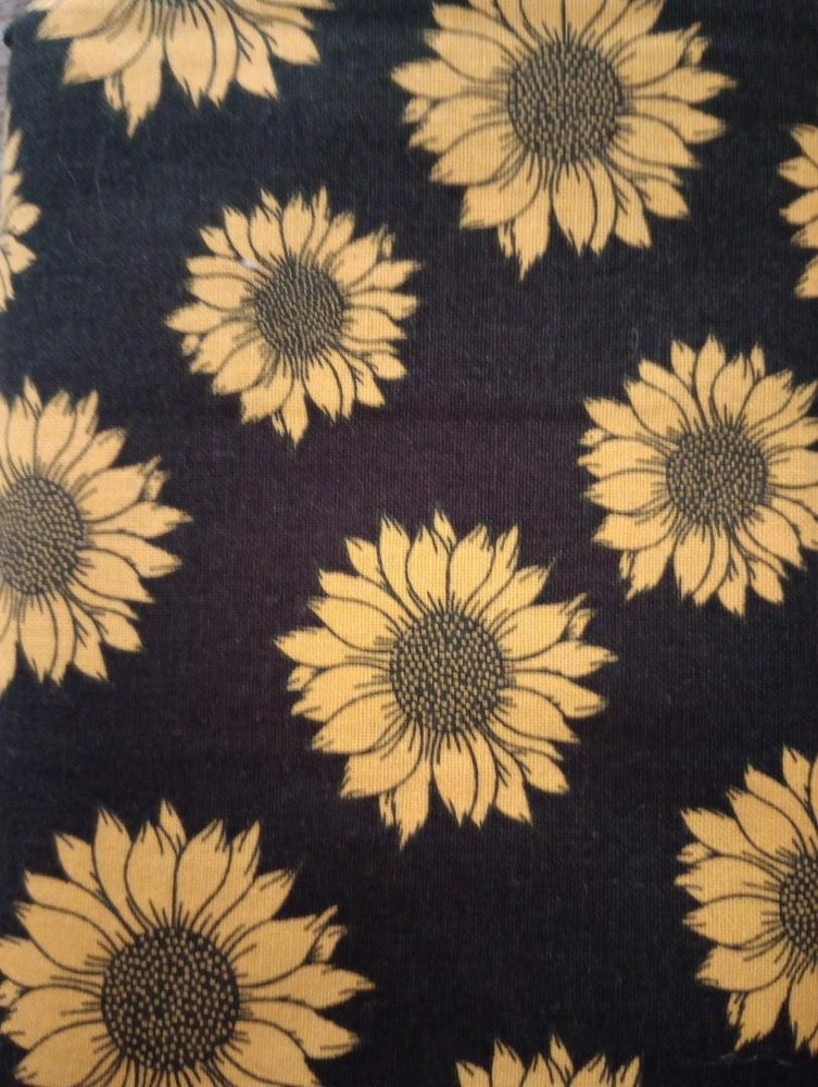 sunflowers garden fun fabric character 11 x 10 inch 1pc new
