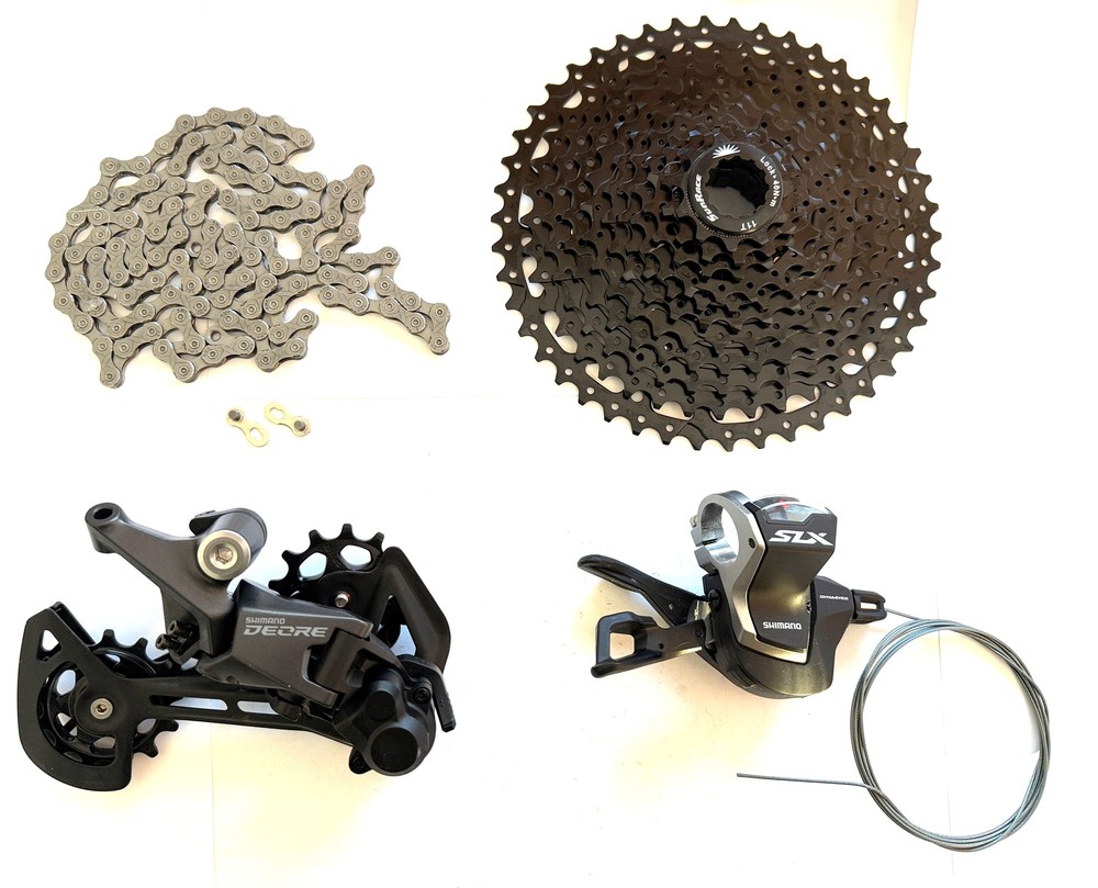 Shimano Deore, SLX, SunRace KMC  Drivetrain Kit Mountain Groupset 11-46 11-speed