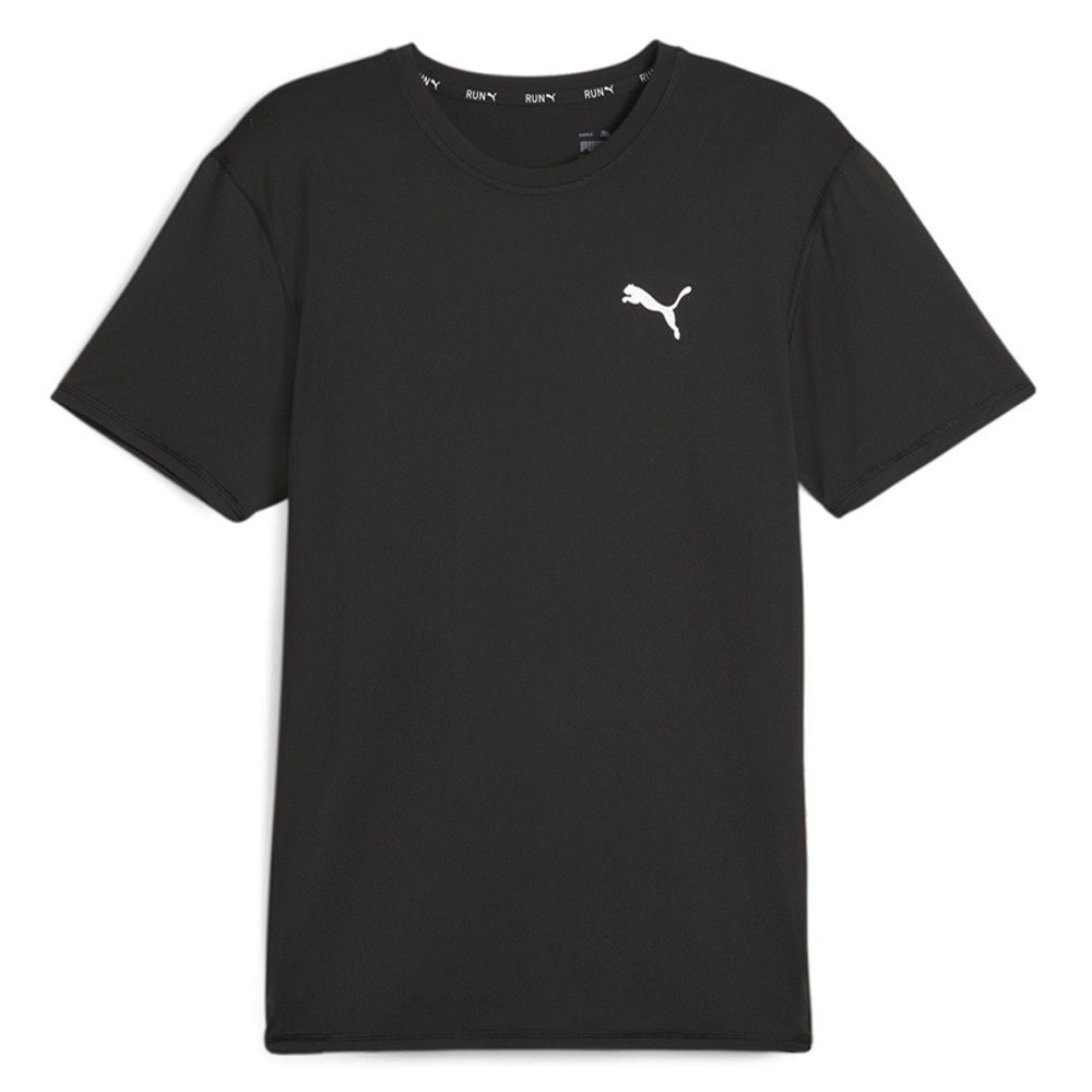 PUMA Run Cloudspun Crew Neck Short Sleeve Athletic T-Shirt Mens Black Casual Top