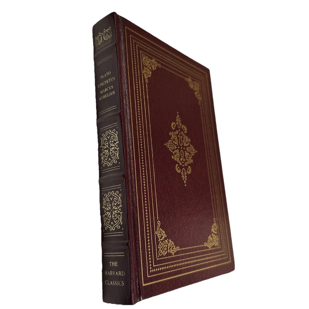 Plato Epictetus Marcus Aurelius Harvard Classics Leather Bound Book Collector's