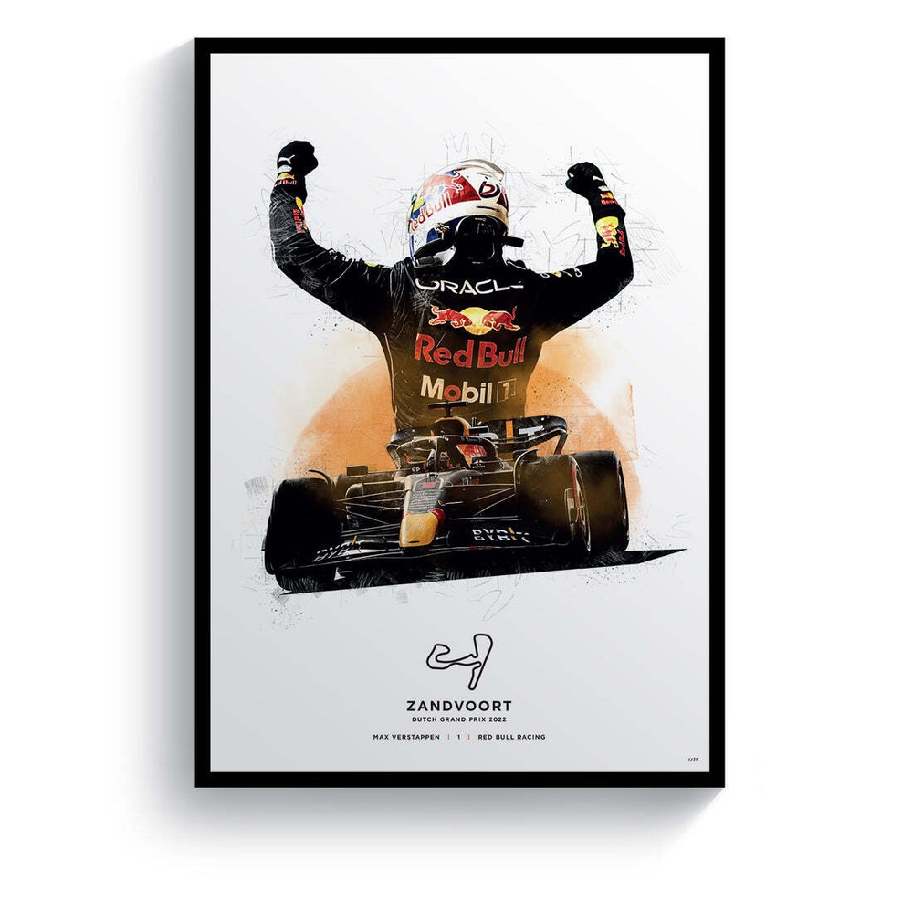 New  Max Verstappen 2022 Dutch Gp Formula 1 Poster Trendy Wall Art (NO FRAME)