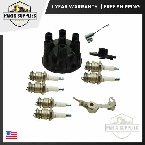 Tune Up kit for Continental F227 (cap, rotor, spark plugs, condenser, point set)