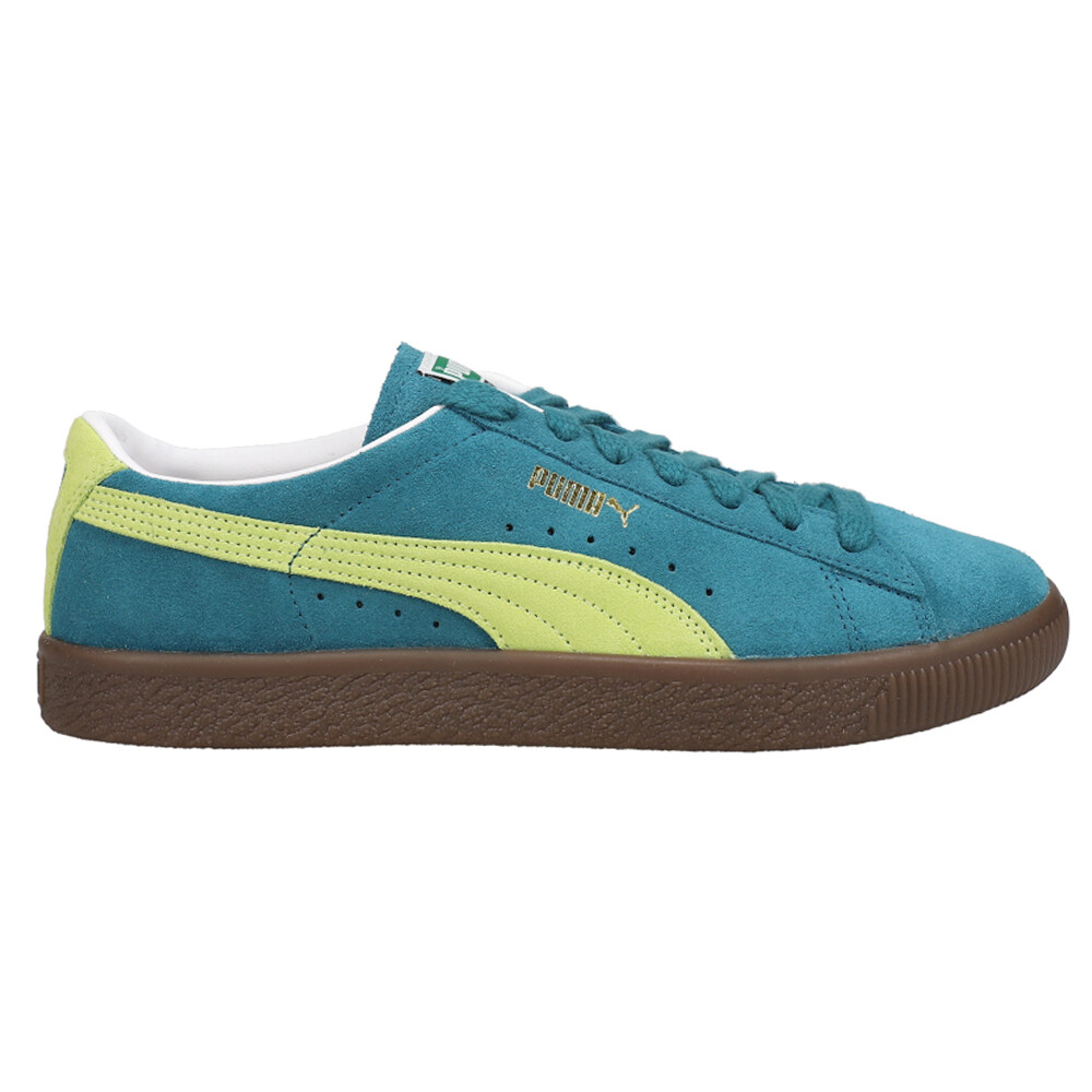 Puma Suede Vintage Lace Up  Mens Blue Sneakers Casual Shoes 374921-17