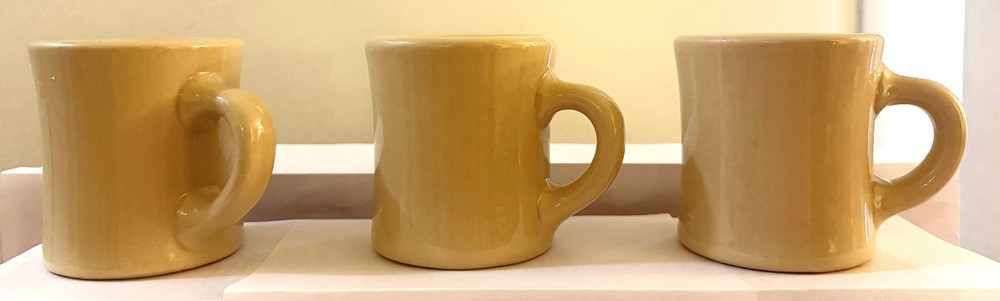 Set of 3 Vtg Heavy Restaurant Ware Victor Diner Coffee Mug Cup Stamped