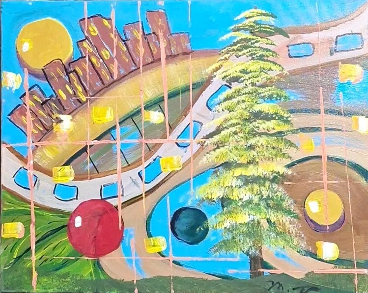 Gone Crazy, Acrylic Painting - 16x20 Hand Painted Artwork on Canvas