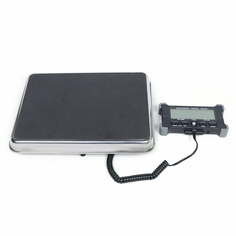 Accurate Shipping Scale 200kg LCD Digital Postal Scale Portable Stainless Steel-image