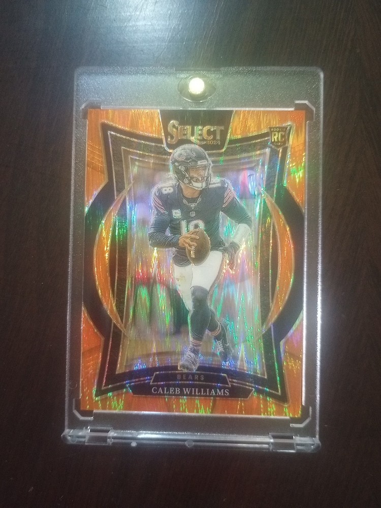 2024 Panini Select - Concourse Caleb Williams #25 Orange Shock Prizm /499 (RC)