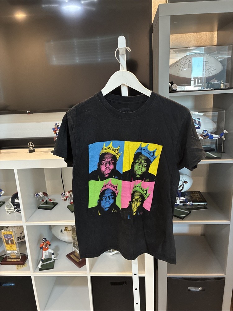 *RARE* Vintage Y2K The Notorious B.I.G. Biggie Smalls Andy Warhol Art Rap Shirt