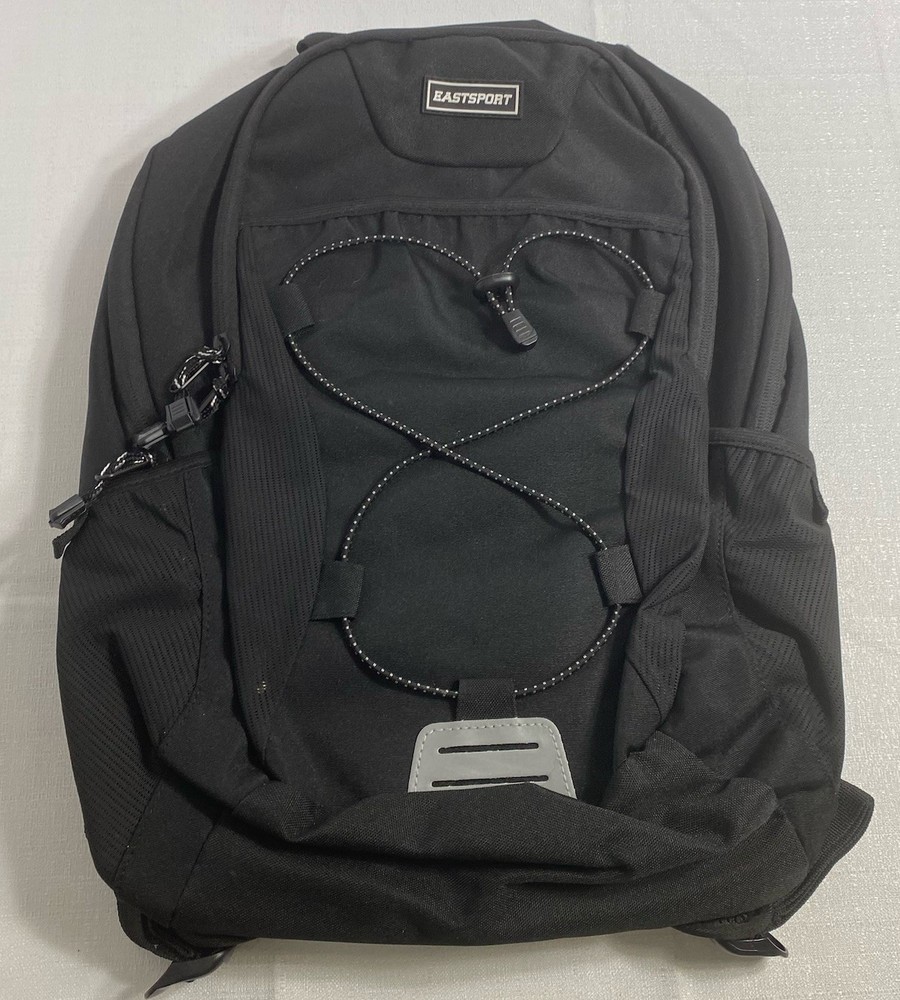 Black Unisex Eastsport Summit Bungee Backpack