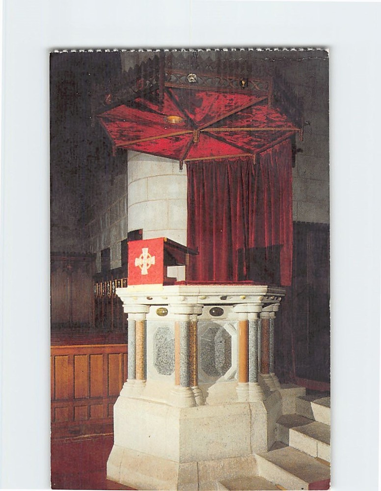 Postcard Pulpit Crathie Parish Church Scotland United Kingdom Europe