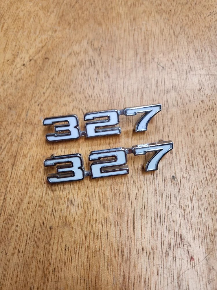 1969 Chevy Camaro NOS 327 Fender Emblem Original GM 3938667 for Impala
