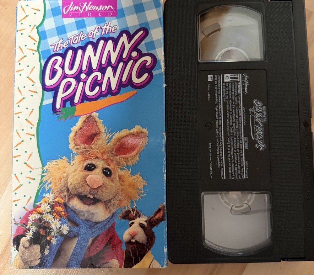 Jim Henson 1993 VHS the Muppet Bunnies: The Tale of the Bunny Picnic