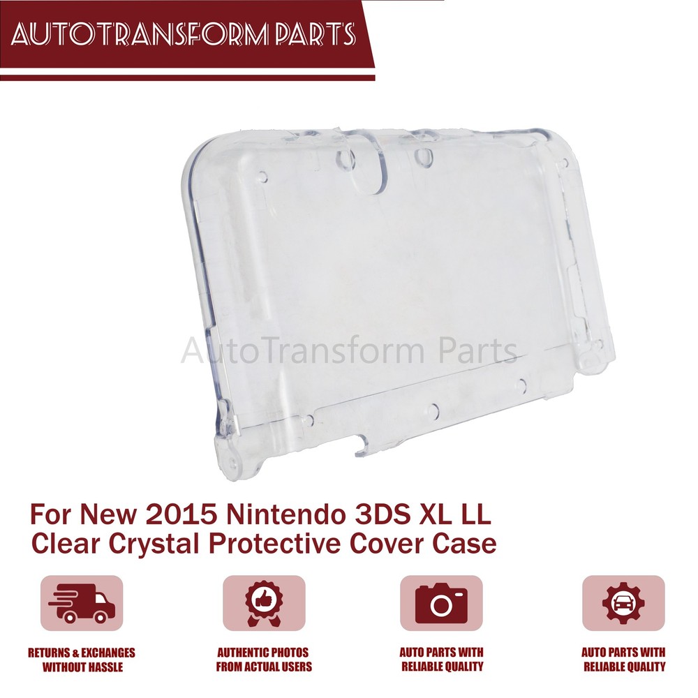 Clear Crystal Hard Shell Protective Case Cover Fits Nintendo New 3DS XL LL 2015
