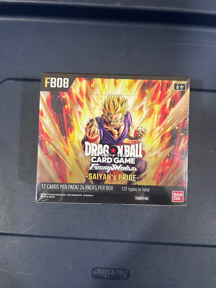 Dragon Ball Fusion World FB08 SAIYAN'S PRIDE BOOSTER BOX Factory Sealed 24 packs