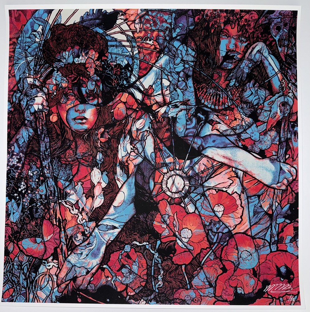 Red & Blue John Dyer Baizley Baroness Screen Print Poster Art Signed & Numbered