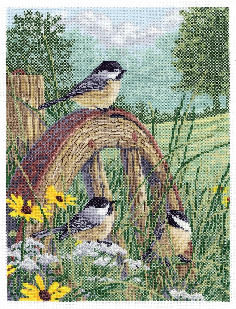008-0203 Meadow's Edge Counted Cross Stitch Kit, 11 x 14