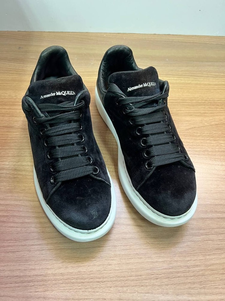Alexander McQueen Women’s Black Sneakers – Size 38 – Luxury Designer Shoes