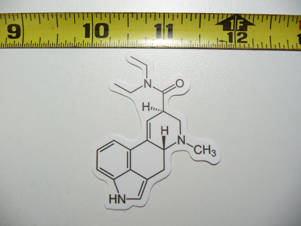 Lysergic Acid Chemistry Diagram Decal Sticker for Science Teachers and Students  