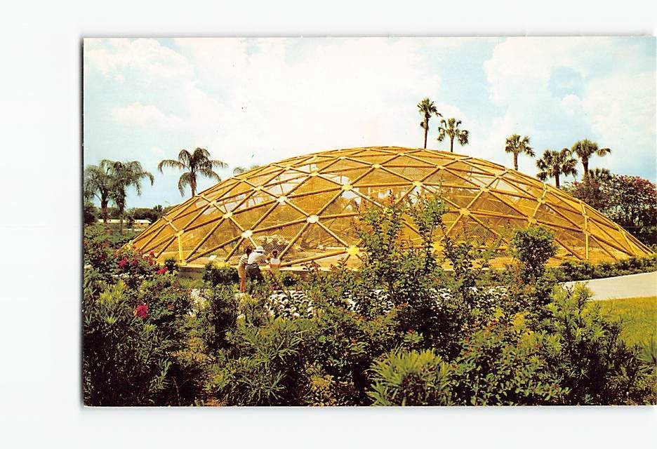 Postcard Geodesic Dome Busch Gardens Anheuser-Busch Tampa Florida USA