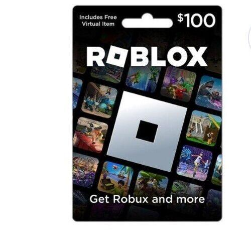 Roblox Physical Gift Card $100  [includes Free Virtual Item]