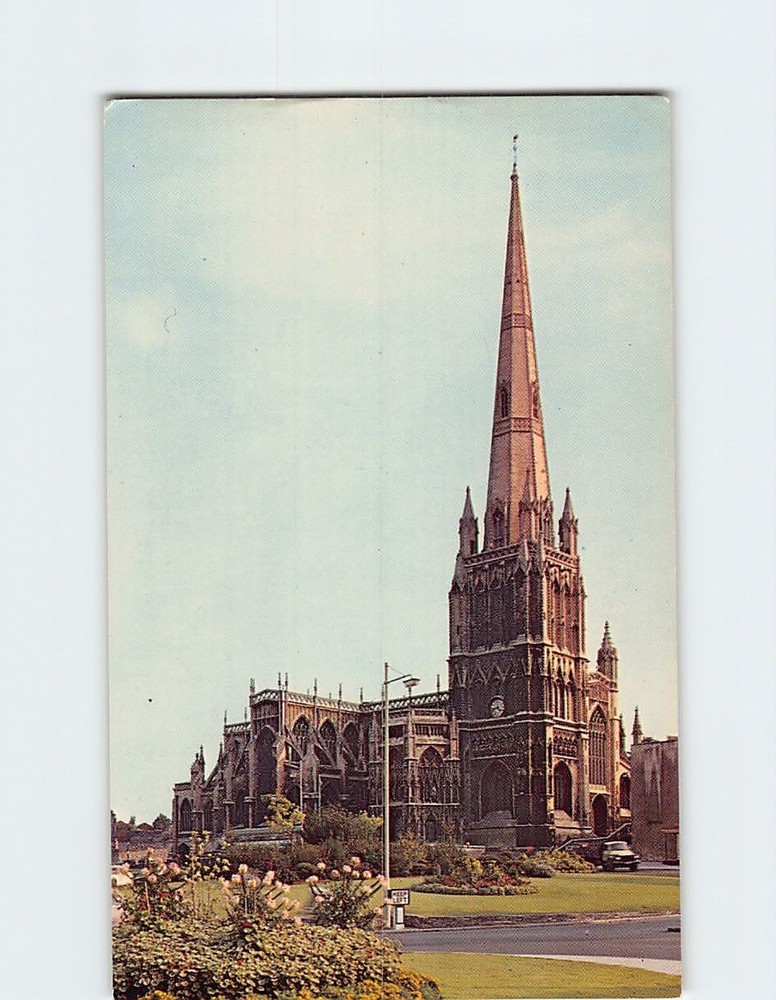Postcard St Mary Redcliffe Church Bristol England