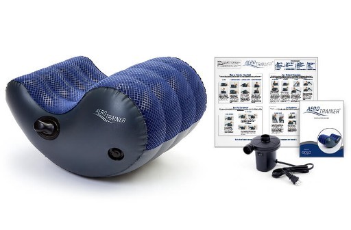 Aero Trainer Inflatable Fitness Stretch Exercise Chair with Golo Metabolic Plan