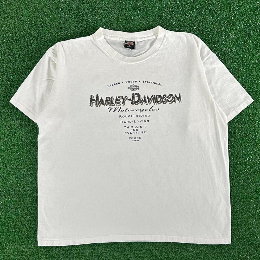 Vintage 90s Harley Davidson Motorcycles Single Stitch Graphic Tshirt Size XL