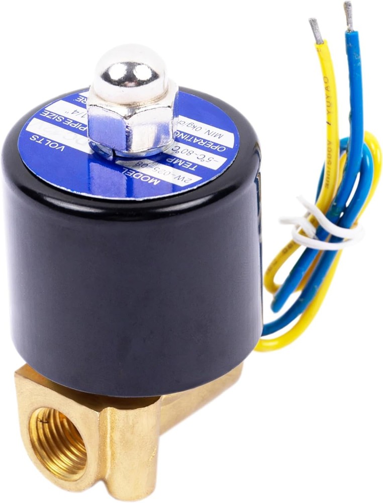 Electric Solenoid Valve Copper Normally Closed - Water Air Gas 12V DC 1/4IN NPT
