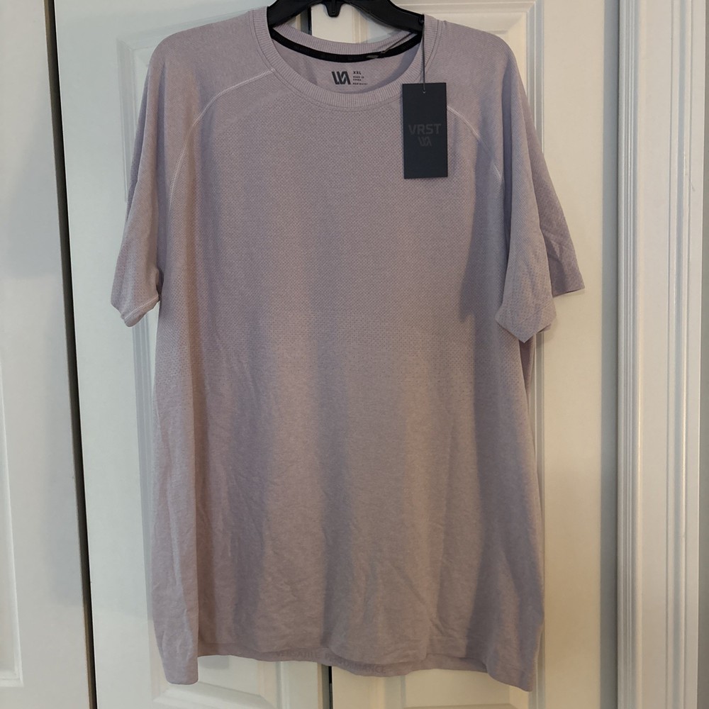 VRST Men's SS Circuit Seamless Tee Size XXL Lilac Quick Dry
