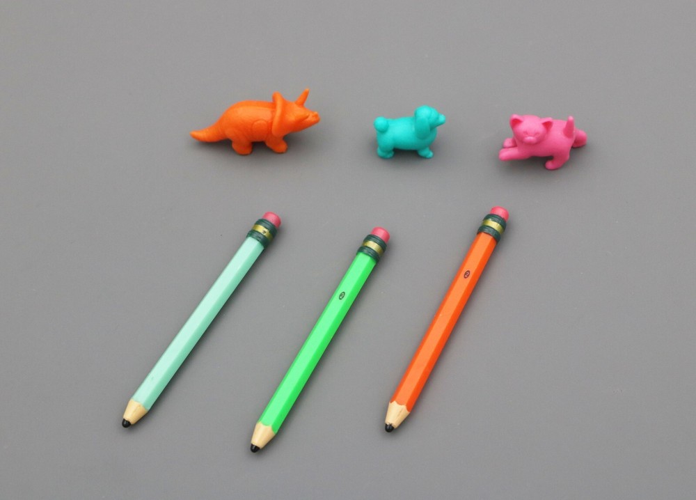 American girl 3pcs pencil & 3 Erasers for 18'' doll Courtney’s School Supply Set