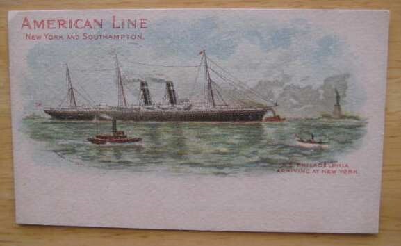 PHILADELPHIA (American) c1901 - Statue of Liberty in background