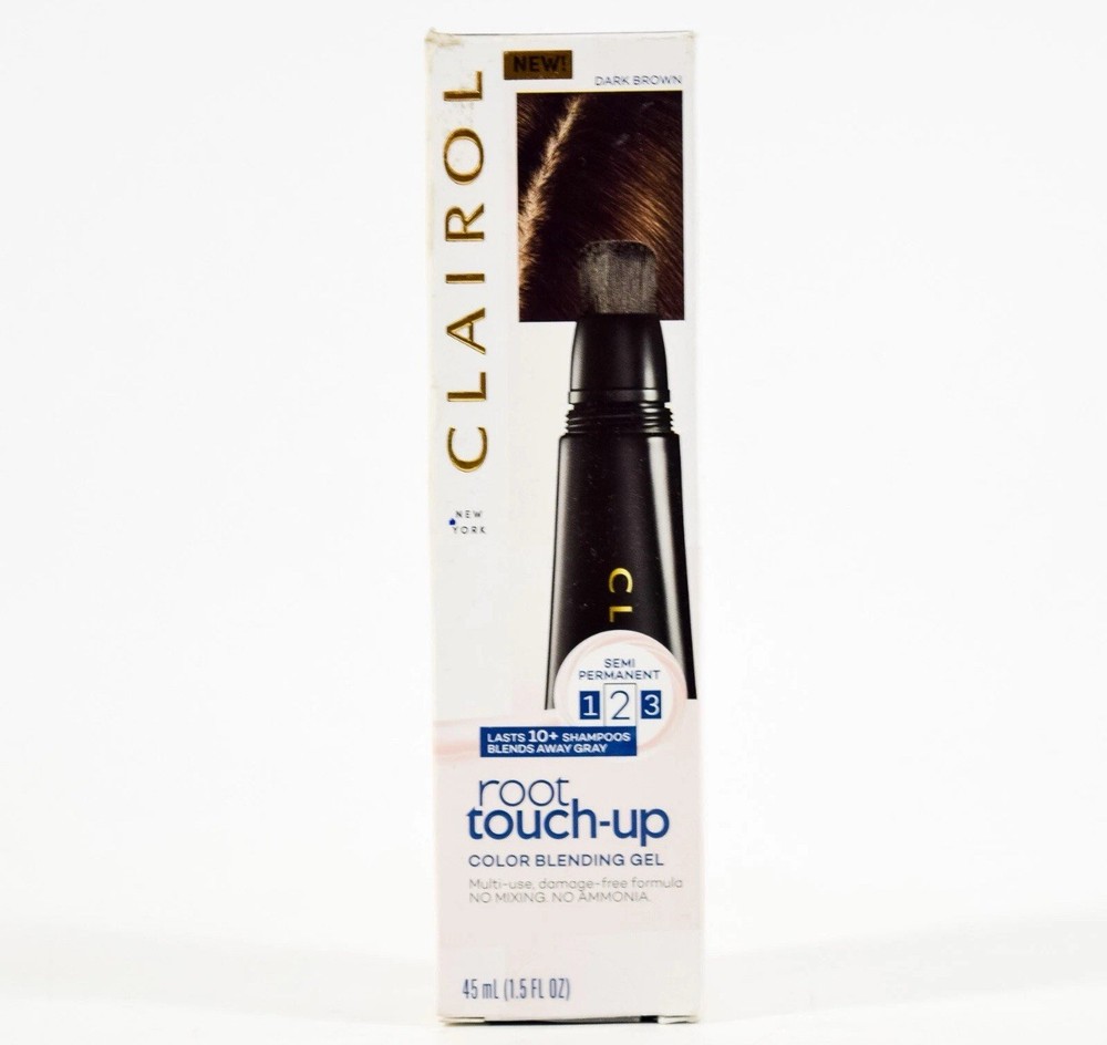 Clairol Root Touch Up Hair Color Blending Gel Semi-Permanent DARK BROWN