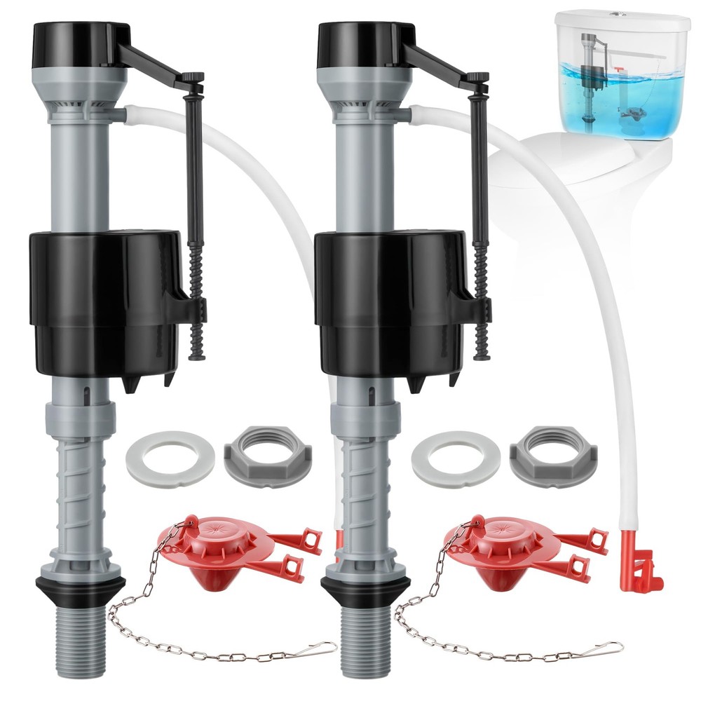 Universal 2-Pack Toilet Flush Valve Replacement Kit by Saillong