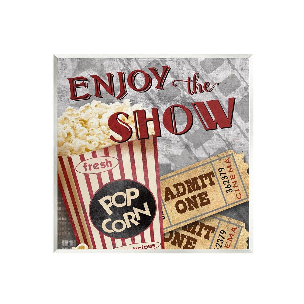 Stupell Enjoy The Show Vintage Movies Entertainment Tickets