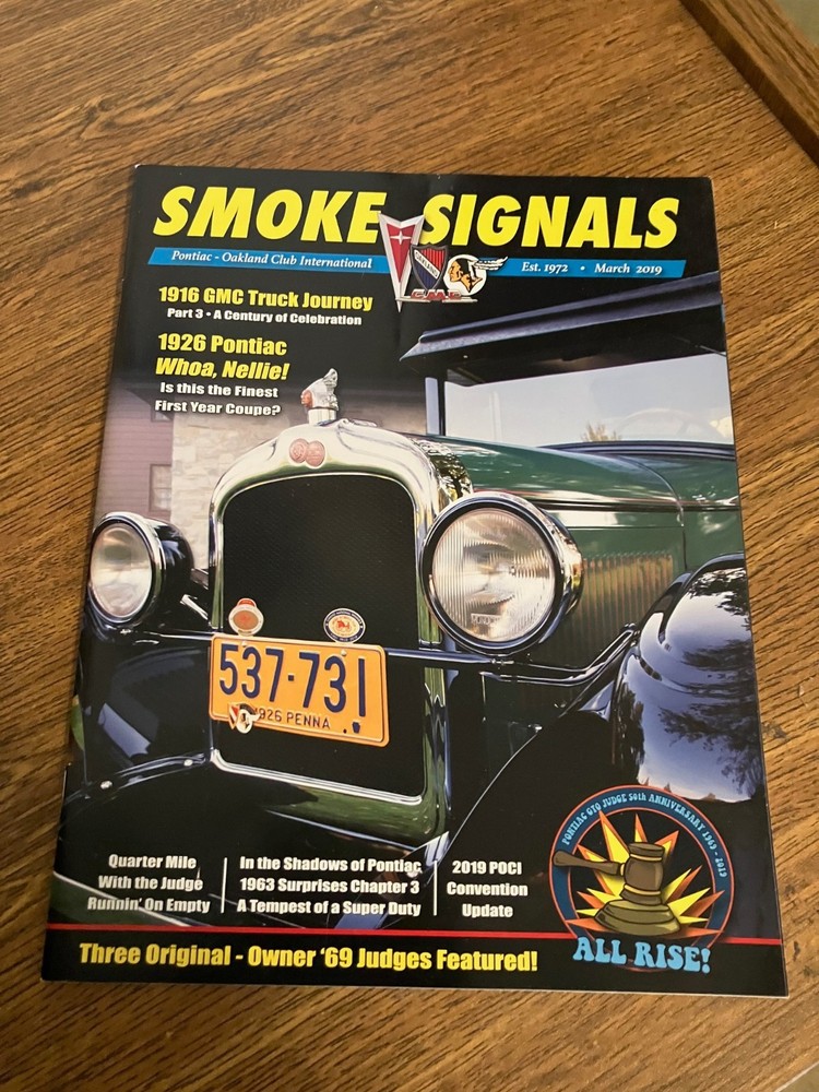 *Vintage Back Issue of Smoke Signals Magazine March 2019